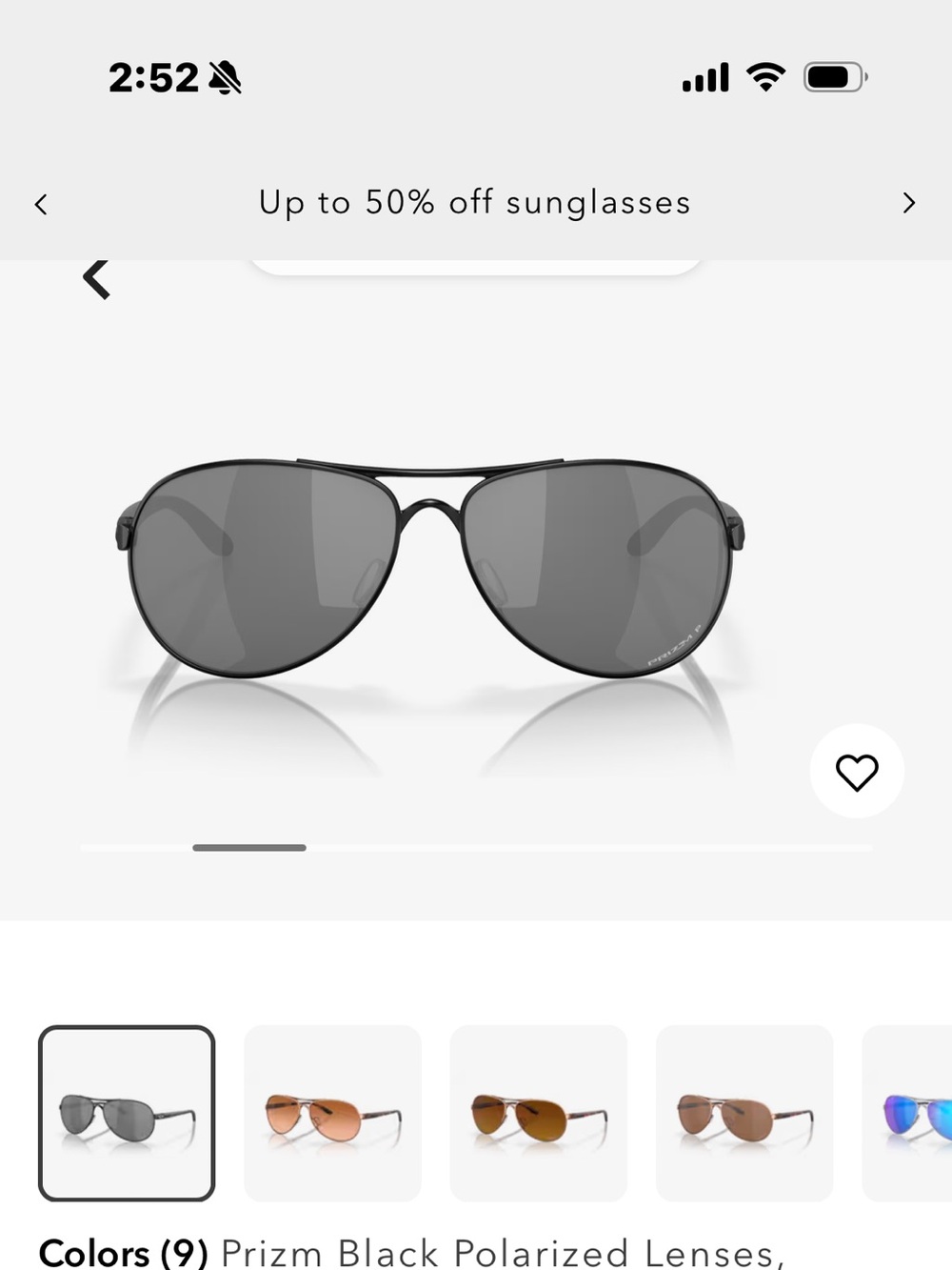 Oakley Prizm Black Aviator Sunglasses - Black Frame